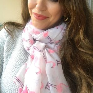 Super Cute Pink Flamingo Scarf Fashion